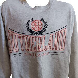 Vintage Sweatshirt XL Mens 90's 1990 Sutherland Nebraska Sailors USA School